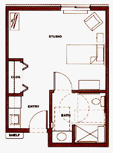Bedroom floor plan three