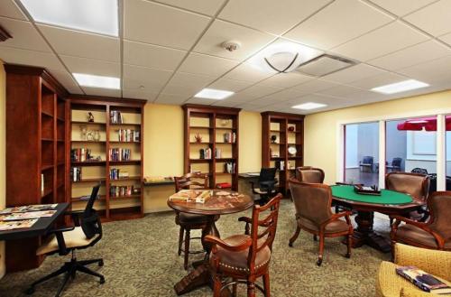 Reading and board games room